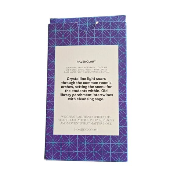 Wizard World Harry Potter RAVENCLAW homesick Natural Soy Wax Blend CANDLE - Picture 4 of 6